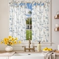thumbnail image 1 of Cortinas JINCHAN Floral de Lino para Cocina, 66x91 cm, Filtrado de Luz, 1 of 9