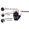 thumbnail image 3 of Men Sport Half Finger Anti Slip Pad Breathable Cycling Gloves Bike MTB Bicycle The Road Gloves,Cycling Bike Bicycle Motorcycle Shockproof Outdoor Sports Half Finger Short Gloves,  Orange M, 3 of 9