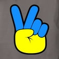 thumbnail image 3 of CafePress - Ukrainian Flag Peace Sign Ukraine Native H T Shirt - Womens Comfort Colors® Shirt, 3 of 4
