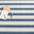 thumbnail image 6 of Dash & Albert Awning Stripe Machine Washable Rug, 3' x 5', Blue, 6 of 7
