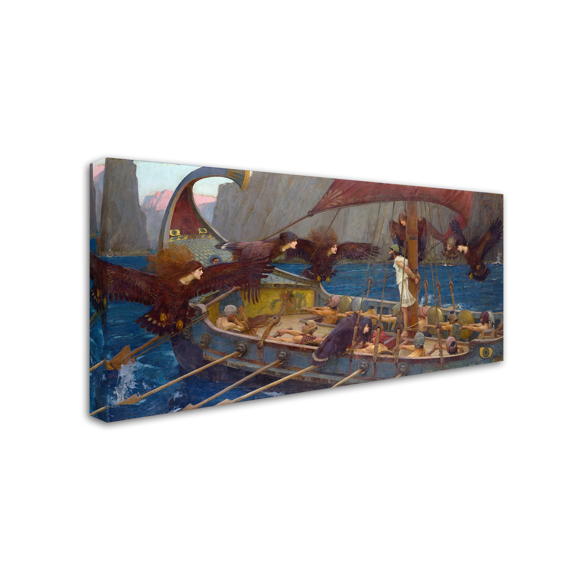Waterhouse 'Ulysses And The Sirens' Canvas Art