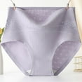 thumbnail image 2 of Aboser Plus Size Cotton Panties for Women High Waisted Seamless Underwear Comfortable Full Coverage Brief Panties Ladies Leak Proof Period Underwear, 2 of 4