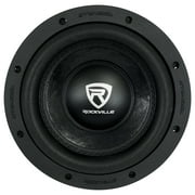 Rockville W8K6D4 V2 K6 Series 8 Inch 1400W Peak 350W RMS Dual 4 Ohm Car Audio Subwoofer, 2 Inch Voice Coil, Cast Aluminum Basket