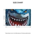 thumbnail image 2 of Placemats Set of 4 / 6, Cartoon Cute Shark Placemats for Dining Table Indoor/Outdoors Heat Resistant Washable Placemats 18" x 12", 2 of 8