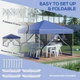 thumbnail image 4 of Outsunny 10' x 10' Pop-Up Canopy Tent Outdoor Party Tent with Mesh Walls, 4 of 10