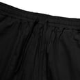 thumbnail image 7 of Men's Relaxed-Fit Drawstring Straight-Leg Pants, Solid Color Casual Trousers for Travel, Daily Wear and Spring Summer,Black,L, 7 of 7