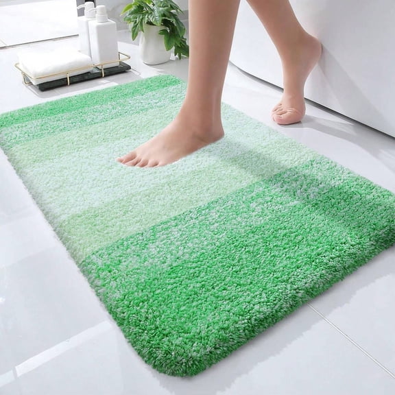 Namzi Modern Soft Fluffy Shaggy Rug for Bedroom Livingroom Small Chair Decor Rugs-16" x 24",Green