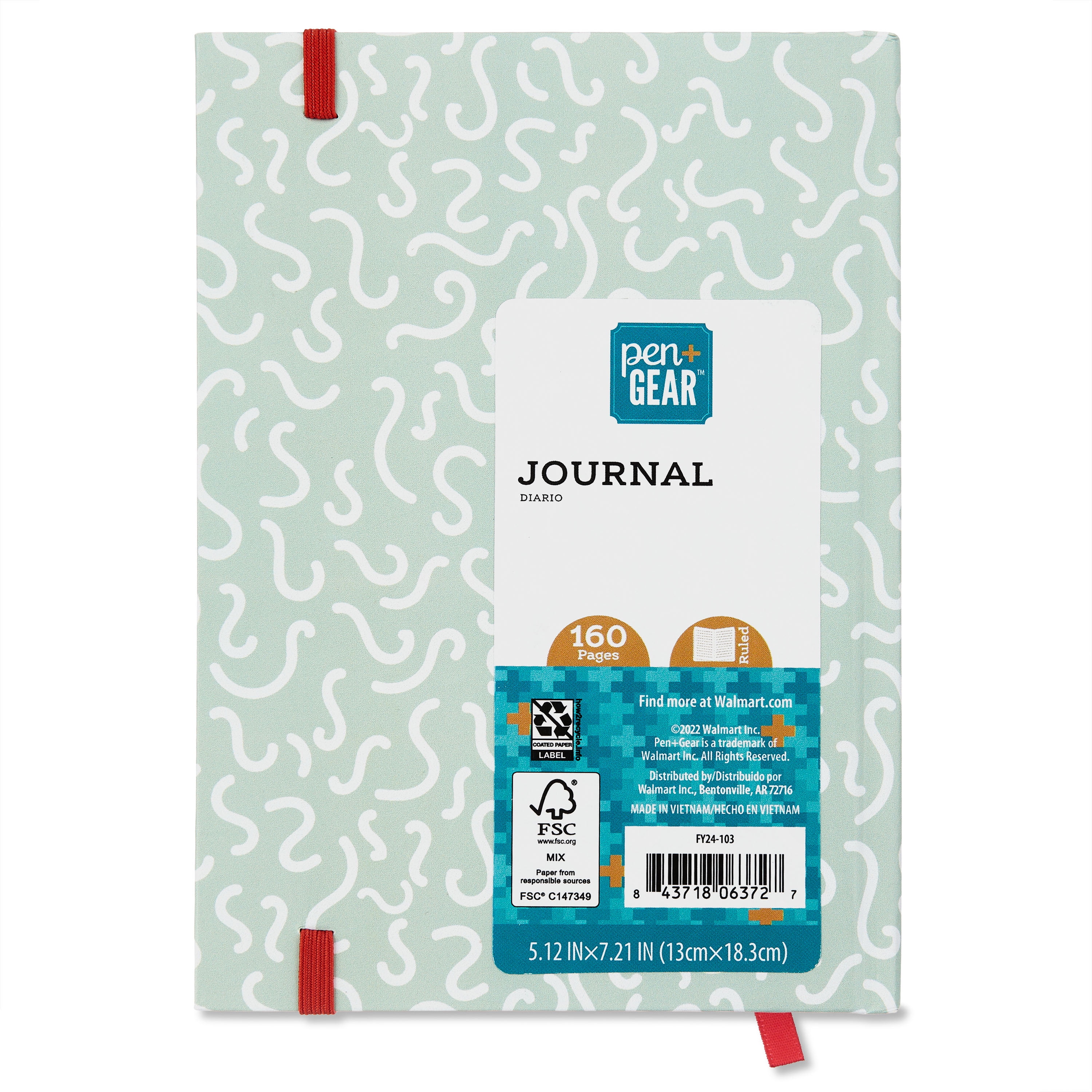 Pen+Gear Hardcover Journal, Pizza Maze, 160 Pages, 80 GSM