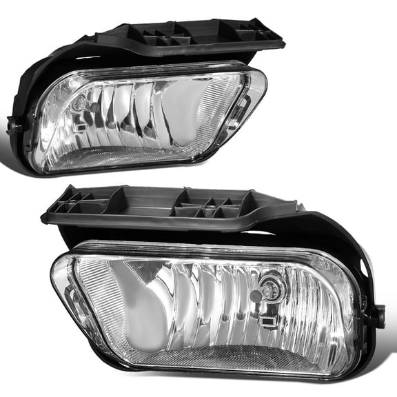 DNA Motoring For 04-07 Chevy Silverado 1500 2500 3500 HD Clear Lens Bumper Fog Light Lamps Pair