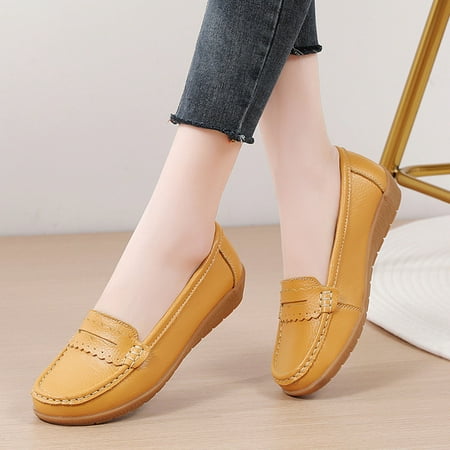 

Kayannuo Fall Shoes for Women Clearance Loafers Women Shoes Women s Shallow Mouth Peas Shoes Comfortable Flat Driving Shoes Casual Shoes