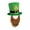 Brown-C, variant on St. Patrick's Day Top Hat Green Cap Headpiece Women Men Cute Velvet Party Hat for Leprechaun Irish Day Halloween Parade Festival Carnival Birthday Dress Up Saint Patrick's Day Party Supplies