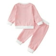 thumbnail image 4 of UAYOTSE Toddler Baby Girl Fall Winter Clothes Long Sleeve Strawberry Sweatshirt With Jogger Pants Sweatsuit Cute 2Pcs Outfit(6-12 Months,I209-Red), 4 of 8