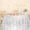 Silver, variant on 50x72 Inch Rose Gold Sequin Tablecloth Sparkly Wedding Shiny Overlay for Valentine's Day Party Baby Shower Reception