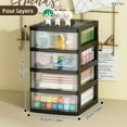 thumbnail image 4 of 1pc Desktop Storage Box, Drawer Type Storage Cabinet, Crafts Storage Box And Organizer, 4 of 5