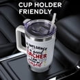 thumbnail image 6 of Teacher Appreciation Gifts 40oz Tumbler with Handle and Straw Lid|Teacher Gifts Vacuum Insulated Leak Proof Tumbler Teacher Gifts for Women|Best Teacher Gifts Stainless Steel Travel Mug |Red Apple, 6 of 6