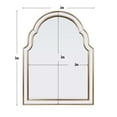 thumbnail image 3 of Arch Wall Mirror Gold Double Layer Design Framed Mirror, Arch Wall-Mounted Mirrors Decor Modern Dresser Mirror for Bedroom Living Room, 3 of 8