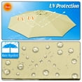 thumbnail image 6 of Sunny 9ft- 8rib Umbrella Top Cover Canopy Patio Replacement Canopy Outdoor (Beige), 6 of 8