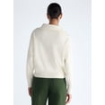thumbnail image 3 of Free Assembly Women's and Women's Plus Quarter Zip Sweater, Midweight, Sizes XS-4X, 3 of 5