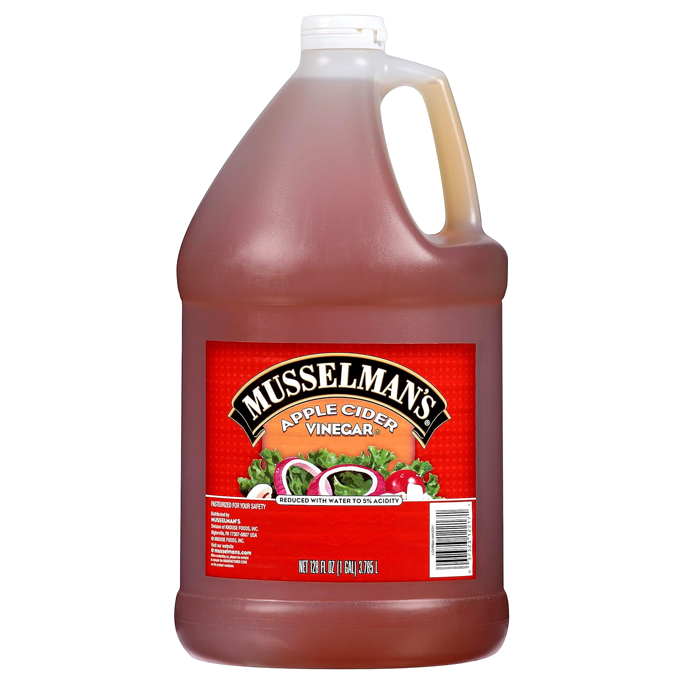 Musselmans Non-Gmo Pure Apple Cider Vinegar, 128 Fluid Ounce -- 4 per Case.