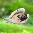 thumbnail image 3 of Car Angel Puppy Sleeping Car Trailer dentro del espejo retrovisor Penda decorativa Wmkox8yii fhajkh778, 3 of 6