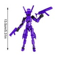 thumbnail image 6 of Lucky Robot 13 Action Figure, 3d Printed Multi-Jointed Movable Action Figures, Articulated T13 Desktop Decoration,accessories Best Birthday Festival Gift 4 PC, 6 of 7