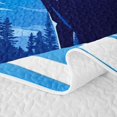 thumbnail image 5 of Homewish Labrador Retriever Animal Twin Quilt Set,Snow Mountain Pine Twin Coverlet Set,Blue,2-Piece, 5 of 7