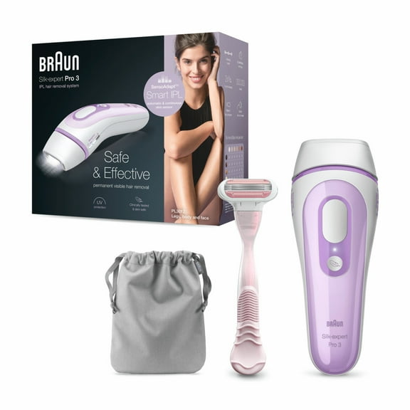 Braun Silk Expert Pro 3 PL3012 Latest Generation IPL for Women, Hair Removal