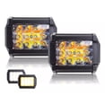 thumbnail image 1 of Par Faros 12led Dual Ambar/blanco Estrobo/fijo Moto Auto 4x4, 1 of 8