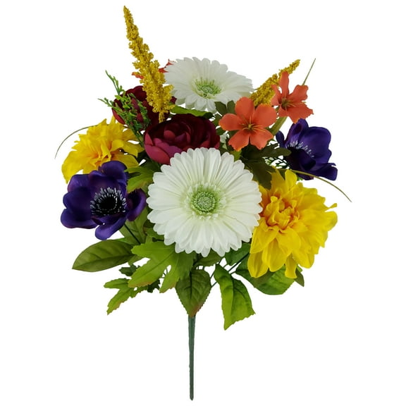 Mainstays 20.5 inches Indoor Artificial Daisy Mix Bouquet, White Color.