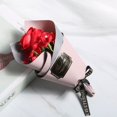 thumbnail image 2 of Hand Bouquet Artificial Single Rose  Holiday Gift Red, 2 of 6