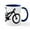 White/Navy Inside, variant on CafePress - Black Mountain Bike Bicycle Mug - 11 oz Ceramic Mug - Novelty Coffee Tea Cup