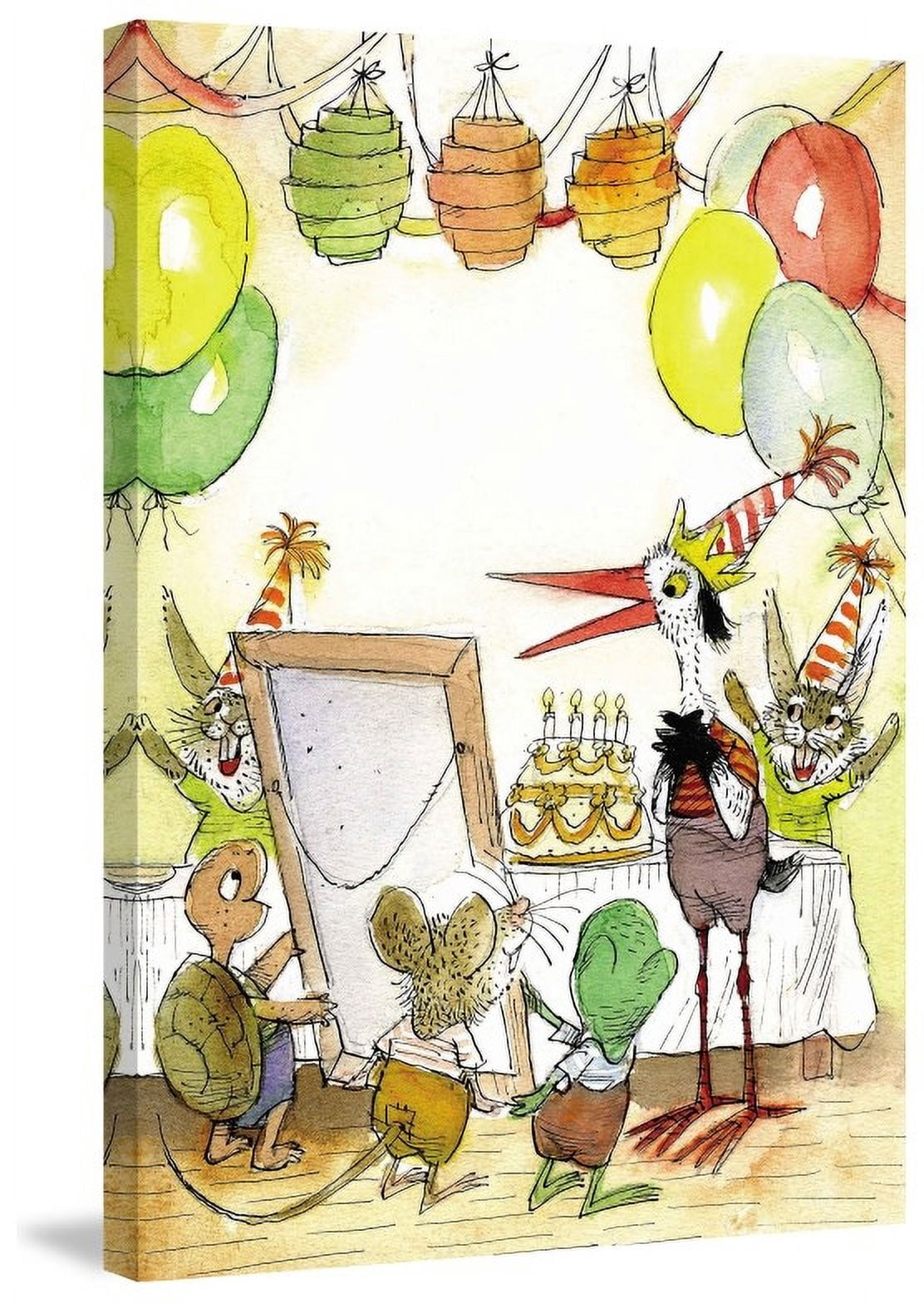 Marmont Hill "Birthday Party" by Curtis Painting Print on Canvas