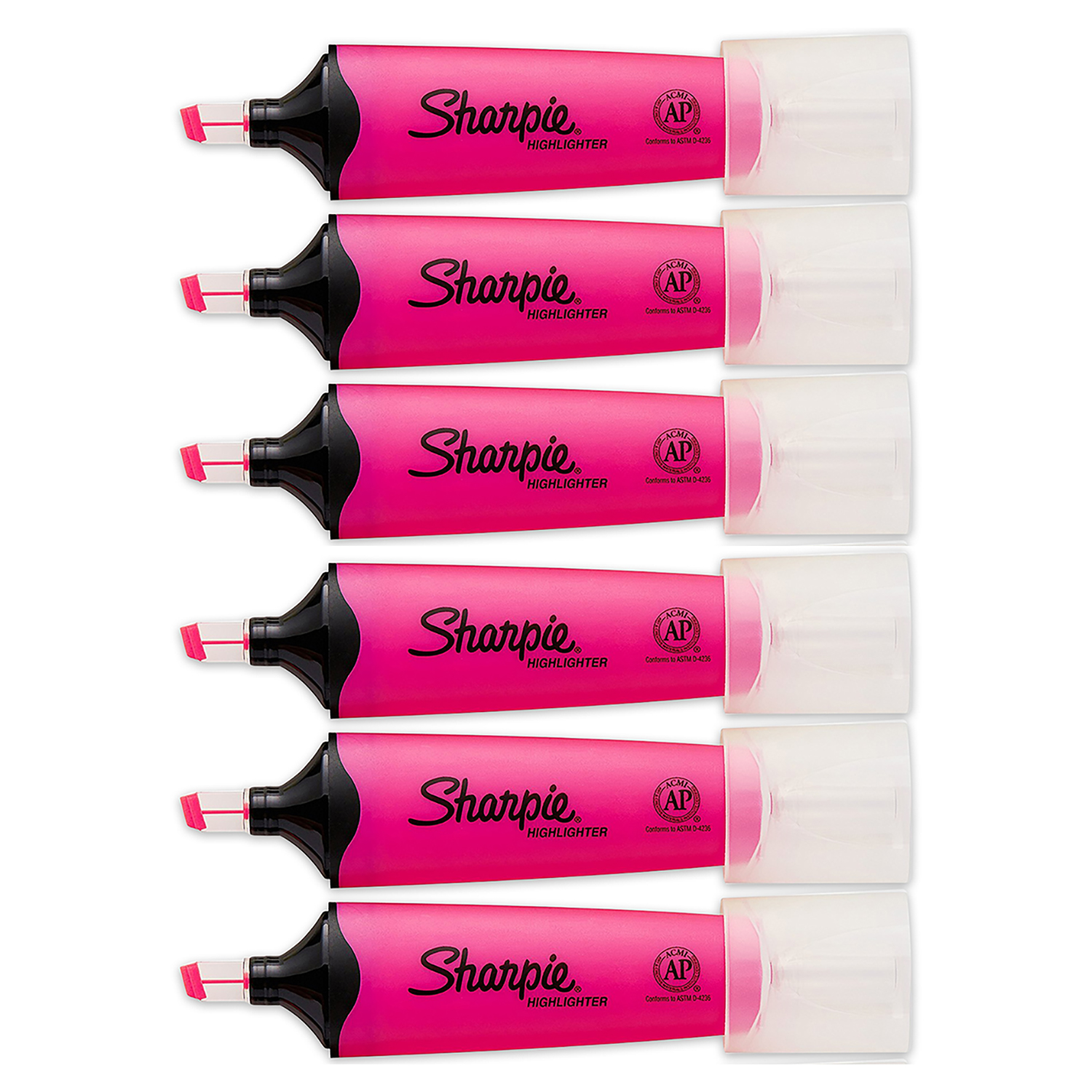 Sharpie Clear View Tank Highlighter, Chisel Tip, Smear Guard Ink, Pink