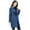 Blue, variant on LYXSSBYX Fall Sweatshirts for Women Women Work Vintage Winter Office Long Sleeve Button Woolen Jacket Coat