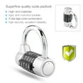thumbnail image 4 of Combination Padlock, 5 Letter He avy Duty Alloy Padlock Password 5 Dial Digit Security Word Lock Padlock Luggage Locks 5 Letter Gym Locker Lock Password Lock, 4 of 7