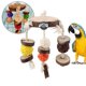 thumbnail image 3 of Wooden Parrot Chew Toys, Natural and Colorful Knots, Multiple Colors, 3 of 4