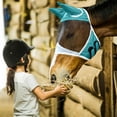 thumbnail image 4 of Horse Fly Mask with Ears - UV Protection Fly Veil with Comfortable Elastic Design for Equine Sun Protection - Breathable Mesh Fly Shield for Quiet Riding & Pasture Use - Fits All Horse Sizes, 4 of 5