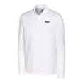 thumbnail image 2 of Men's Cutter & Buck White Tampa Bay Rays Advantage Eco Pique DryTec Tri-Blend Long Sleeve Polo, 2 of 3