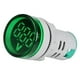thumbnail image 3 of Voltímetro digital con pantalla LED redonda para bricolaje, CA 12-500 V Verde, 3 of 9