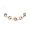 thumbnail image 2 of CTM Circle Stone Beaded Concho Gold Chain Belt Adjustable (Women), 2 of 3