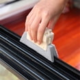thumbnail image 4 of Cepillo limpiador de ranuras de ventana, herramienta eficaz de limpieza de cocina y hogar para ventanas relucientes, esponja limpiadora de fregado de microfibra, 4 of 5