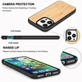 thumbnail image 2 of Customized Poly Wood Phone Case For iPhone 15 14 13 12 11 Pro Max Mini XS 8 7 With Free Engraving Anti-Scratch Anti-Slip, 2 of 9