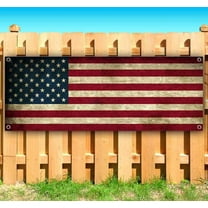 American Flag 13 oz Vinyl Banner With Metal Grommets