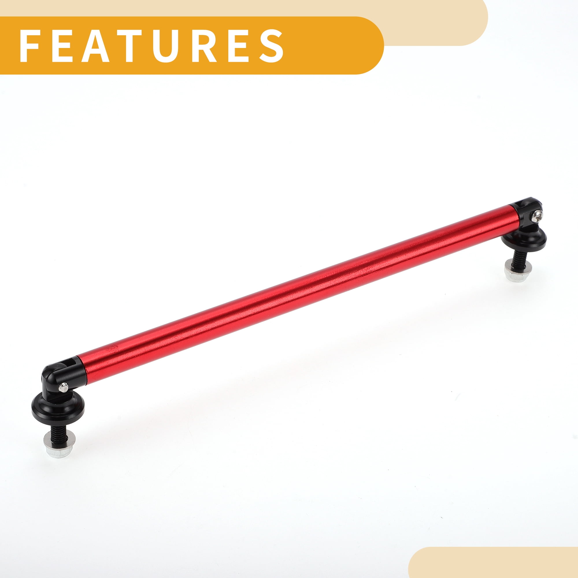 Unique Bargains 2 Pcs 7.87" Car Splitter Support Rods Adjustable Bumper Strut Bars