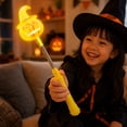 thumbnail image 4 of pathside Halloween Glow Sticks, Pumpkin LED Hand Cranked Party Favors, Spooky Bar Supplies Decor, Plastic Kids Toys, Yellow, 4 of 6