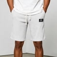 thumbnail image 2 of Zshosam Workout Shorts Men Big and Tall Mens Elastic Waist Hybrid Shorts Comfortable Mens Shorts with Fast-Drying Stretch Fabric and Pockets (White,XL), 2 of 4