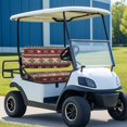 thumbnail image 3 of Uorisanigo Golf Cart Seat Covers Funny Anti-Slip Golf Cart Seat Cushions Front Ethnic Geometric Aztec Horse Easy to Install Cart Seat Cushion Covers Golf Gifts Keeps Seat Warm and Comfortable, 3 of 7