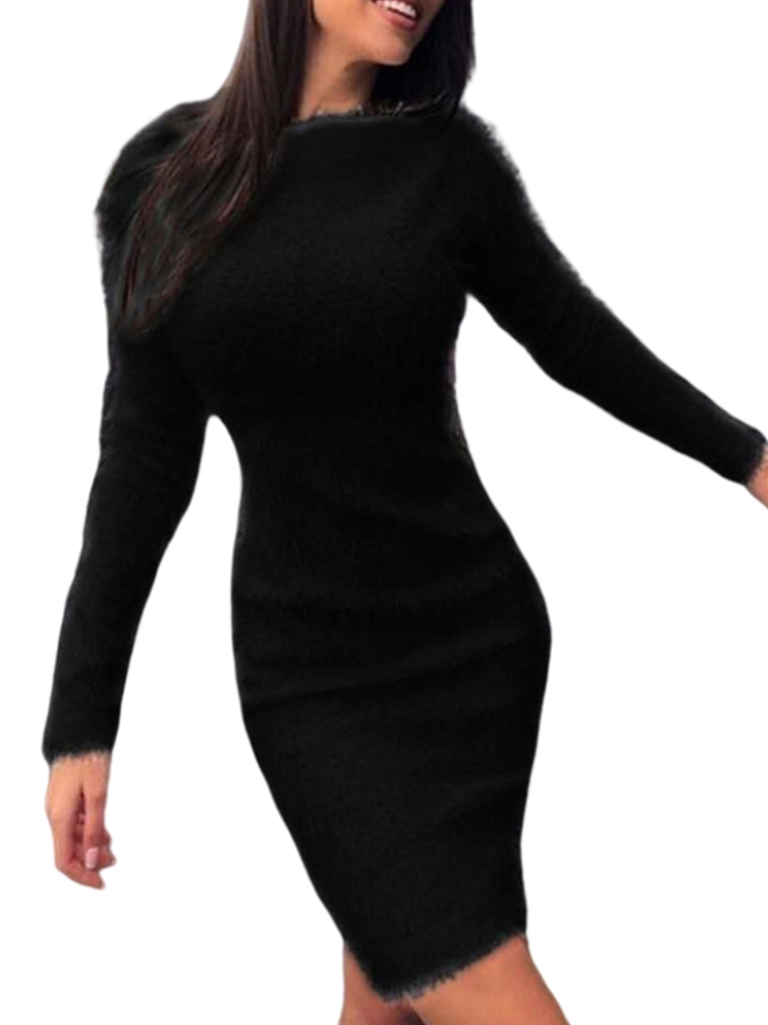 ladies black tunic dress