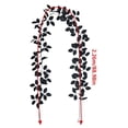 thumbnail image 2 of Halloween Decorations Black Leaf Garland, 26 Branches Artificial Rose Leaf Vine for Gothic Home Decor, Fireplace Mantel, and Dark Themed Party Supplies, C, 2 of 7