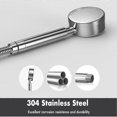 thumbnail image 3 of Olliwon High Pressure Shower Head 304 Stainless Steel Shower Hand Shower Bathroom Water Saving Easy Installation, 3 of 5